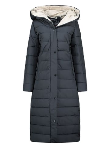 Geographical Norway Doorgestikte mantel "Constance" donkerblauw