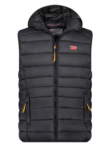 Geographical Norway Kamizelka pikowana "Vamigolor" w kolorze czarnym