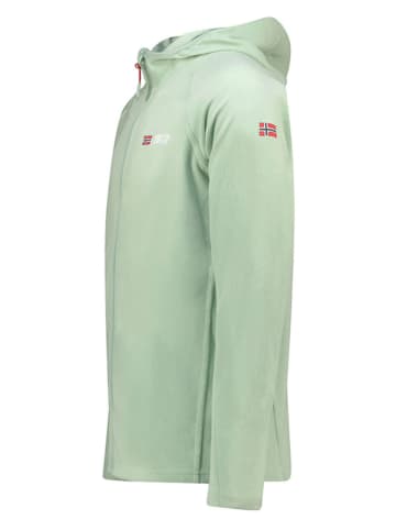 Geographical Norway Kurtka polarowa "Tugood" w kolorze zielonym