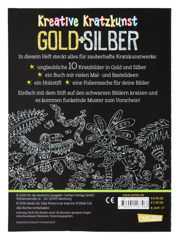 Carlsen Malbuch "Kreative Kratzkunst: Gold und Silber"