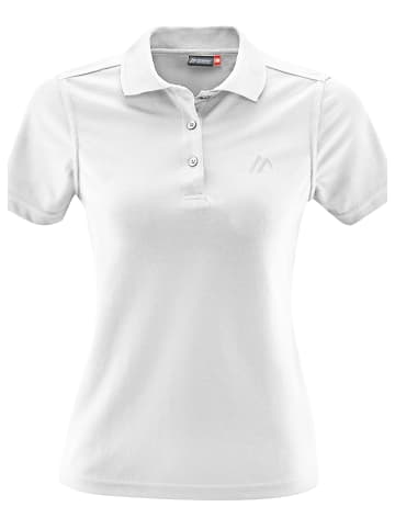 Maier Sports Funktionspoloshirt "Ulrike" in Weiß
