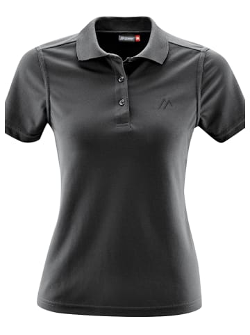 Maier Sports Funktionspoloshirt "Ulrike" in Schwarz