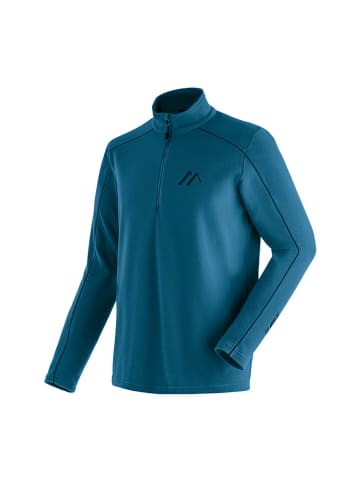 Maier Sports Fleecepullover "Dennis" in Petrol