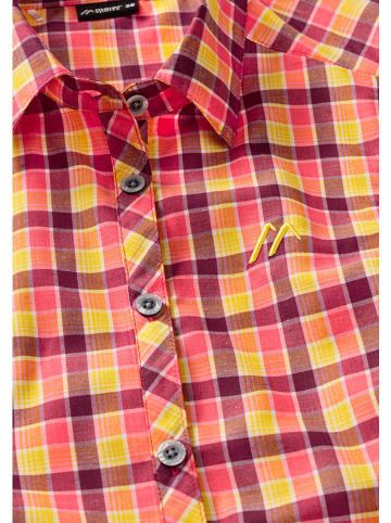 Maier Sports Funktionshemd "Paloma" in Gelb/ Rot/ Pflaume