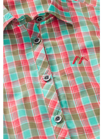 Maier Sports Funktionshemd "Paloma" in Türkis/ Rot/ Khaki