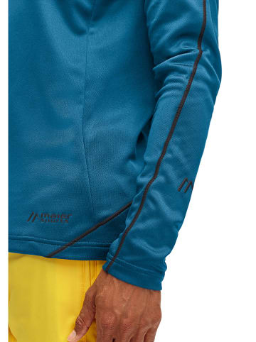 Maier Sports Fleecepullover "Roger" in Petrol