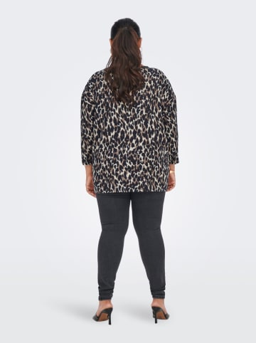 ONLY Carmakoma Bluse in Schwarz/ Braun