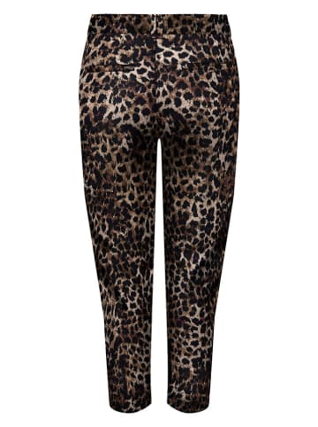 ONLY Carmakoma Broek zwart/lichtbruin