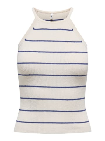 ONLY Top "Gemma" in Weiß/ Blau