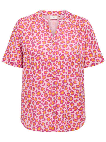ONLY Carmakoma Bluse in Orange/ Pink/ Rosa