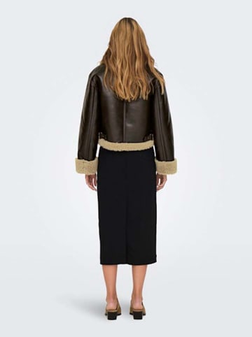 ONLY Kunstlederjacke "ONLVERONA" in Braun