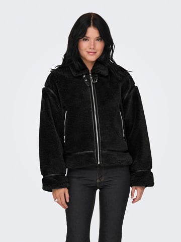 ONLY Kurtka pluszowa "ONLMICHELLE" w kolorze czarnym