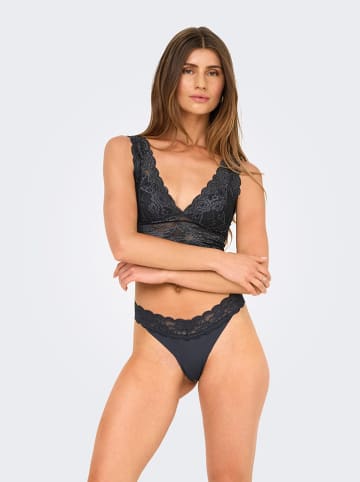 ONLY 3-delige set: strings zwart