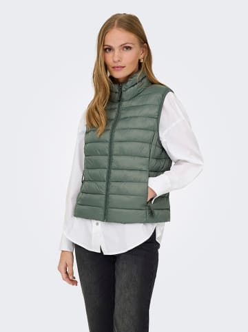 ONLY Doorgestikte bodywarmer groen