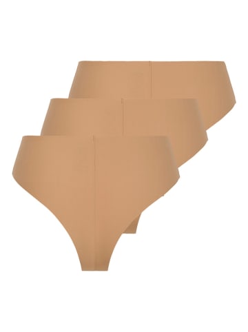 ONLY 3er-Set: Slips in Hellbraun