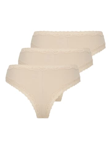 ONLY 3er-Set: Slips in Beige