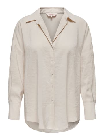 ONLY Carmakoma Bluzka w kolorze beżowym