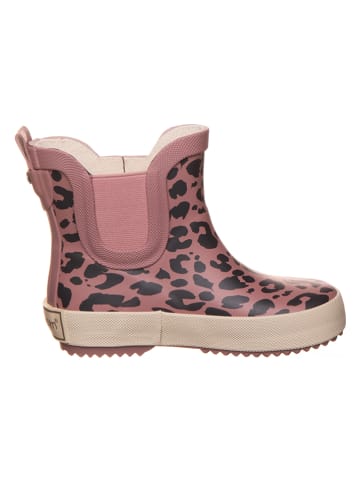 POM POM Gummistiefel in Rosa/ Schwarz