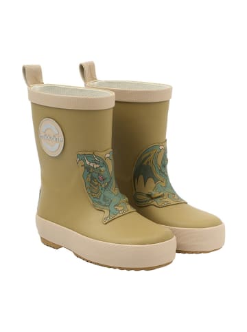 mikk-line Gummistiefel in Khaki/ Creme