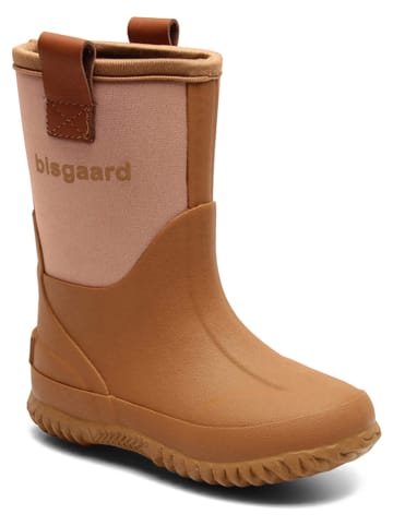 bisgaard Gummistiefel in Hellbraun/ Rosa