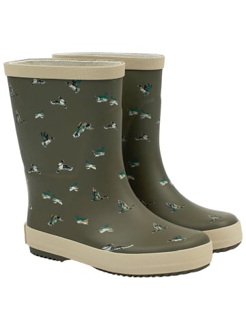 POM POM Gummistiefel in Khaki