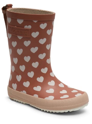 bisgaard Gummistiefel in Hellbraun/ Weiß