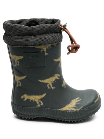bisgaard Gummistiefel "Dinos" in Dunkelgrün