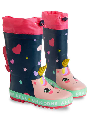 Denokids Gummistiefel "Unicorn" in Dunkelblau