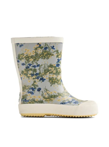 Wheat Rubberlaarzen "Muddy" crème/blauw/groen