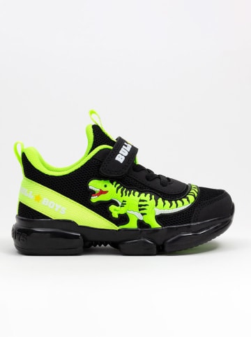 Bull Boys Sneakersy "T-Rex" w kolorze zielono-czarnym