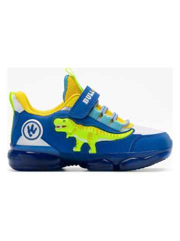 Bull Boys Sneakersy "T-Rex Scarpa" w kolorze niebiesko-biało-zielonym
