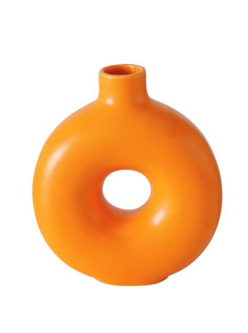 Boltze Vase "Lanyo" in Orange - (H)20 cm