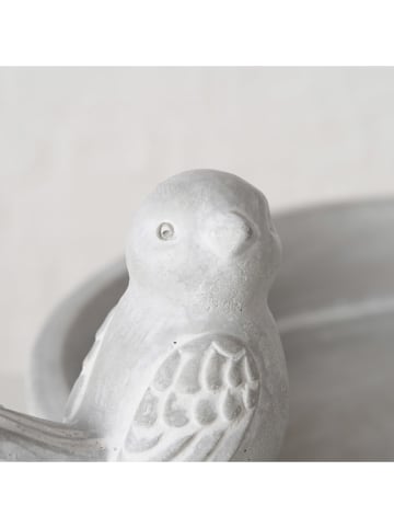 Boltze Vogeltränke "Badum" in Hellgrau - Ø 21 cm