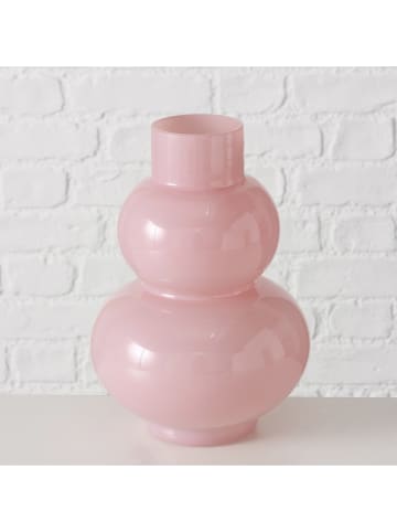 Boltze Wazony (2 szt.) "Gesina" w kolorze jasnoróżowo-zielonym - wys. 26 x Ø 17 cm