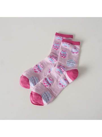 Boltze 2er-Set: Socken "Bonil" in Hellrosa/ Hellgrau