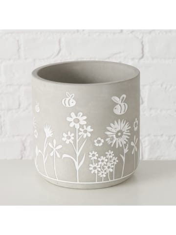 Boltze 2er-Set: Übertöpfe "Honey" in Grau - (H)16  Ø 16 cm