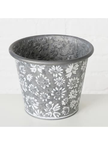 Boltze 2er-Set: Übertöpfe "Polly" in Silber/ Weiß