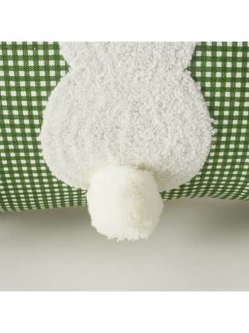 Boltze Kussen "Lanari" groen/wit - (L)50 x (B)30 cm