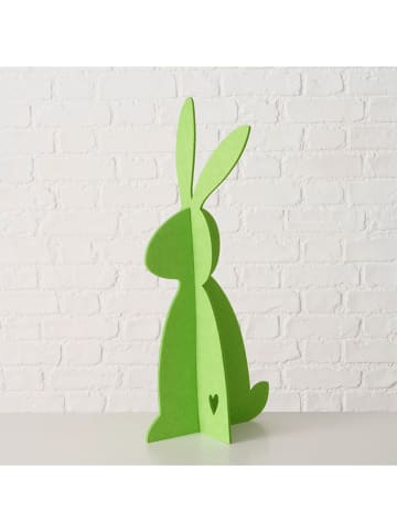 Boltze Figurki dekoracyjne (2 szt.) "Freddo" w kolorze zielonym - wys. 59,7 cm