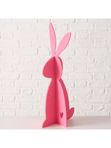 Boltze 2er-Set: Dekofiguren "Freddo" in Rosa/ Pink - (H)60 cm