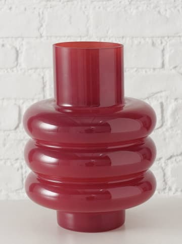 Boltze Vase "Ribbo" in Bordeaux - (H)24 x Ø 17,5 cm