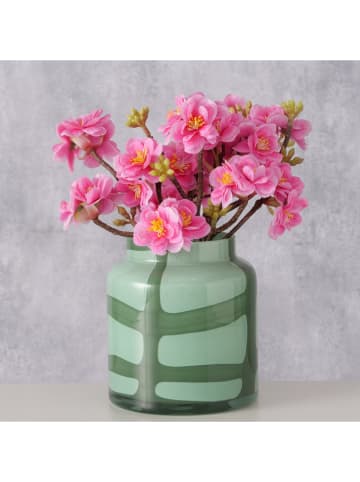 Boltze Wazon "Verana" w kolorze zielonym - wys. 14 cm