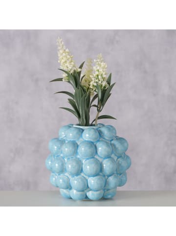 Boltze Wazon "Morten" w kolorze błękitnym - wys. 10 x Ø 13 cm