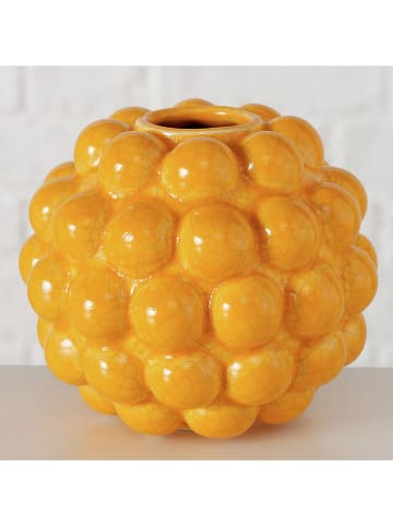 Boltze Vaas "Morten" oranje - (H)10,5 x Ø 12,5 cm