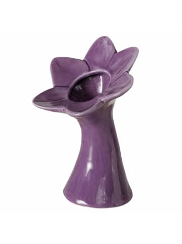 Boltze Wazony (2 szt.) "Nanula" w kolorze czerwonym i fioletowym - wys. 17 x Ø 12 cm