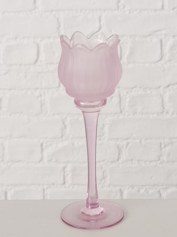 Boltze Świecznik "Tully" w kolorze fioletowym - wys. 22 cm