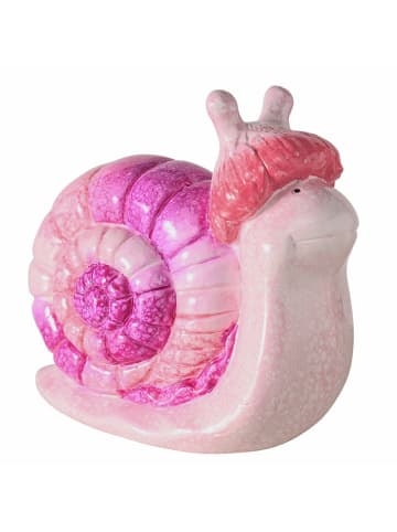 Boltze 2-delige set: decofiguren "Marita" lichtgrijs/lichtroze/paars - (H)14 cm