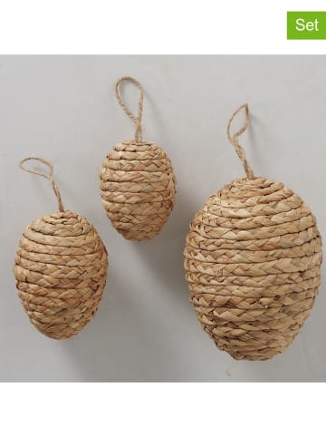 Boltze 3-delige set: decohanger "Embla" lichtbruin