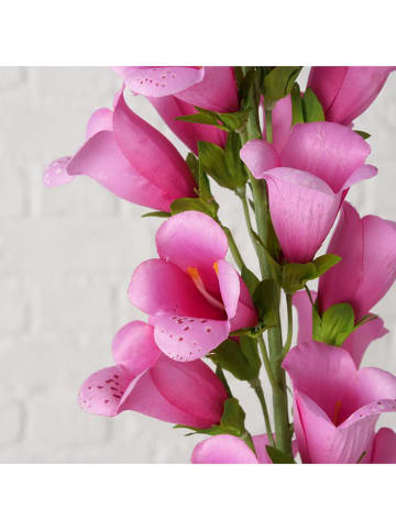 Boltze Kunstblume "Fingerhut" in Pink/ Grün - (H)96 cm