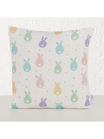 Boltze Kussen "Eggard" wit/meerkleurig - (L)45 x (B)45 cm